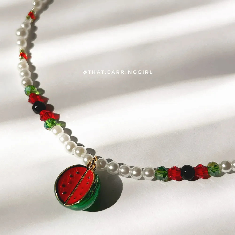 Watermelon - Handmade Necklace