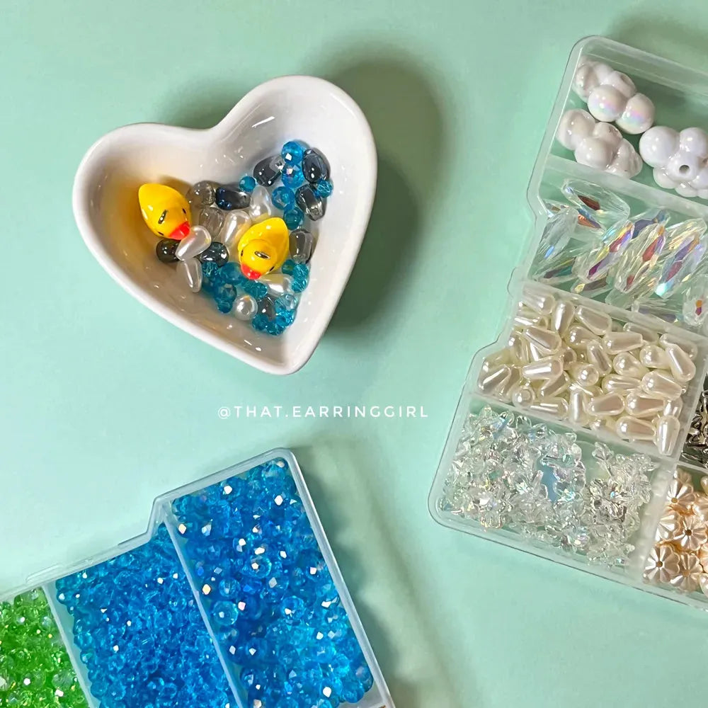 Ducky's Raindrop Dance - Handmade Earrings