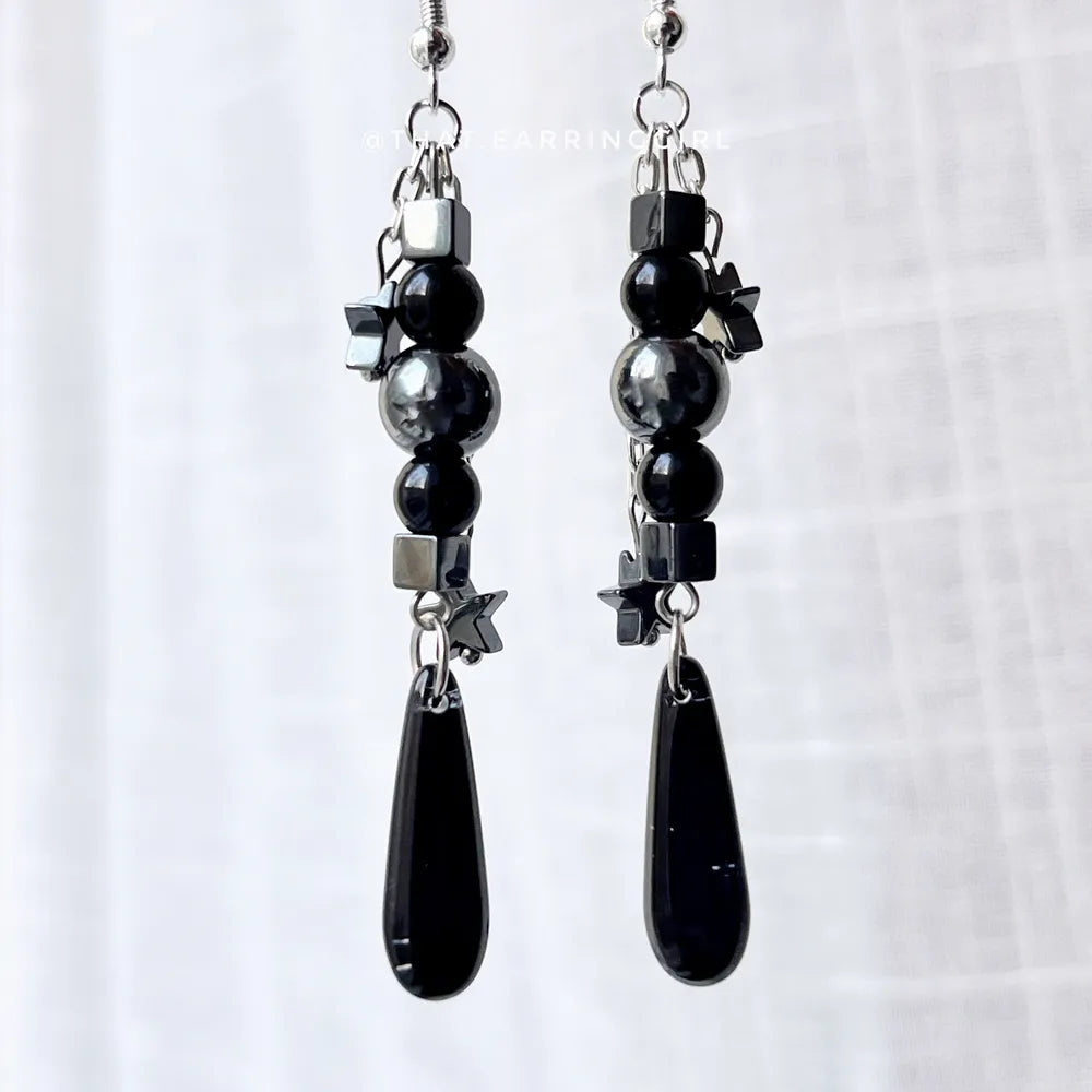 Midnight Shadows - Handmade Earrings