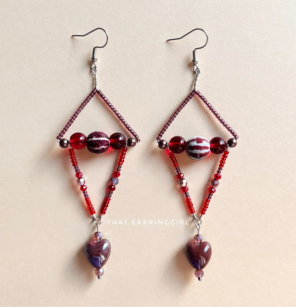 Dark Romance - Handmade Earrings