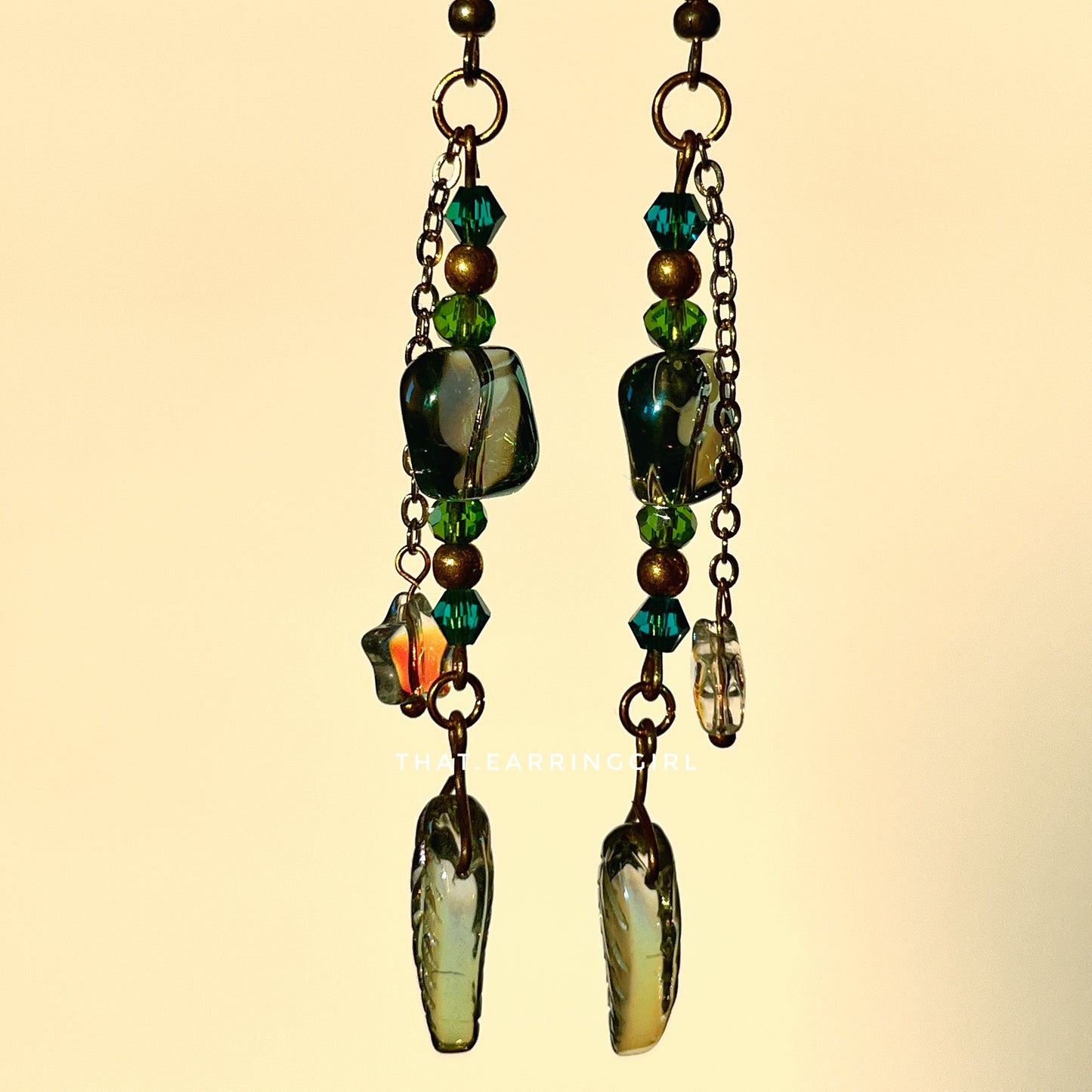 Jungle Night - Handmade Earrings