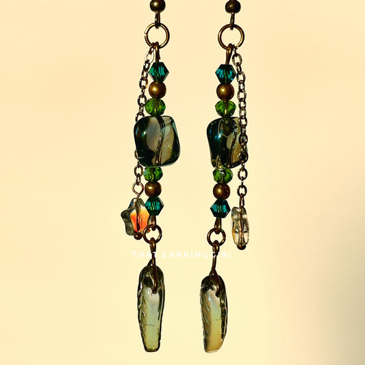 Jungle Night - Handmade Earrings