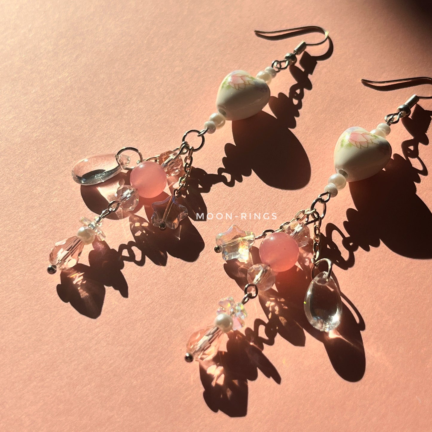 Delicate Blossom Rain - Handmade Earrings