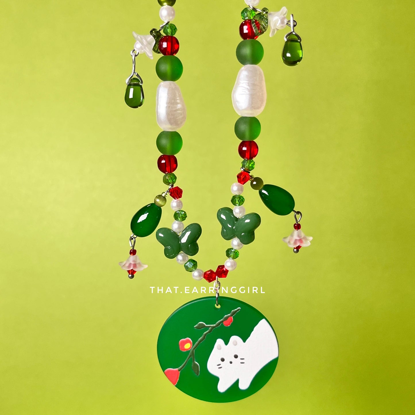 Kittens Winter Wish - Handmade Necklace