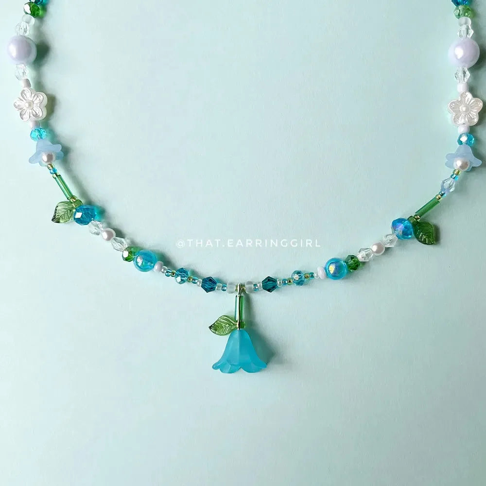 Blueberry Blossom - Handmade Necklace