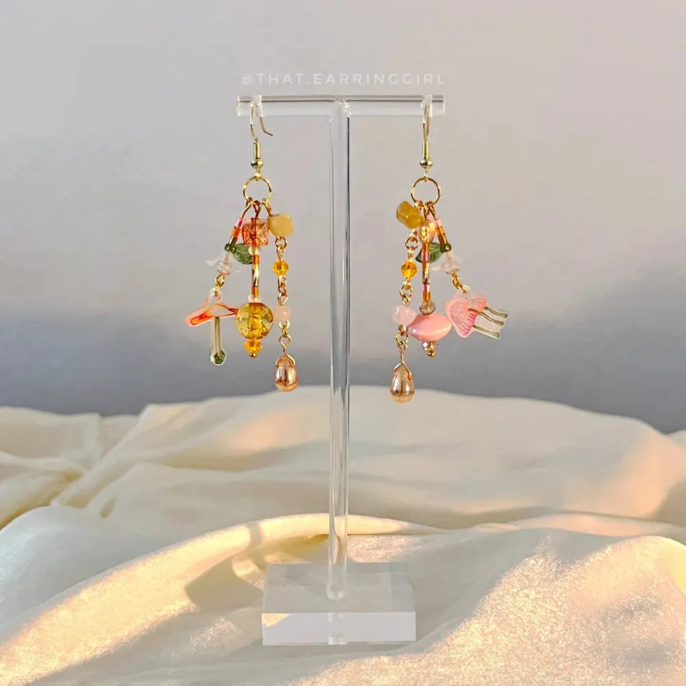 Autumn Mushrooms - Handmade Earrings