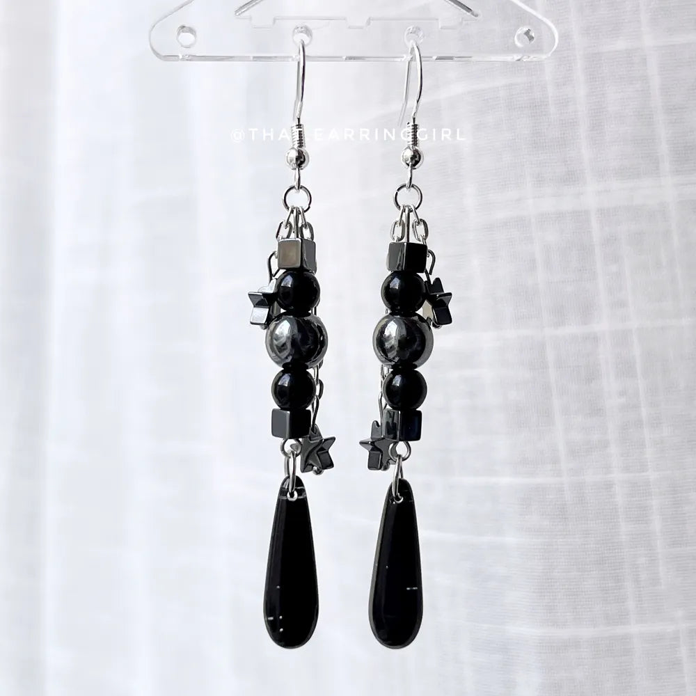 Midnight Shadows - Handmade Earrings