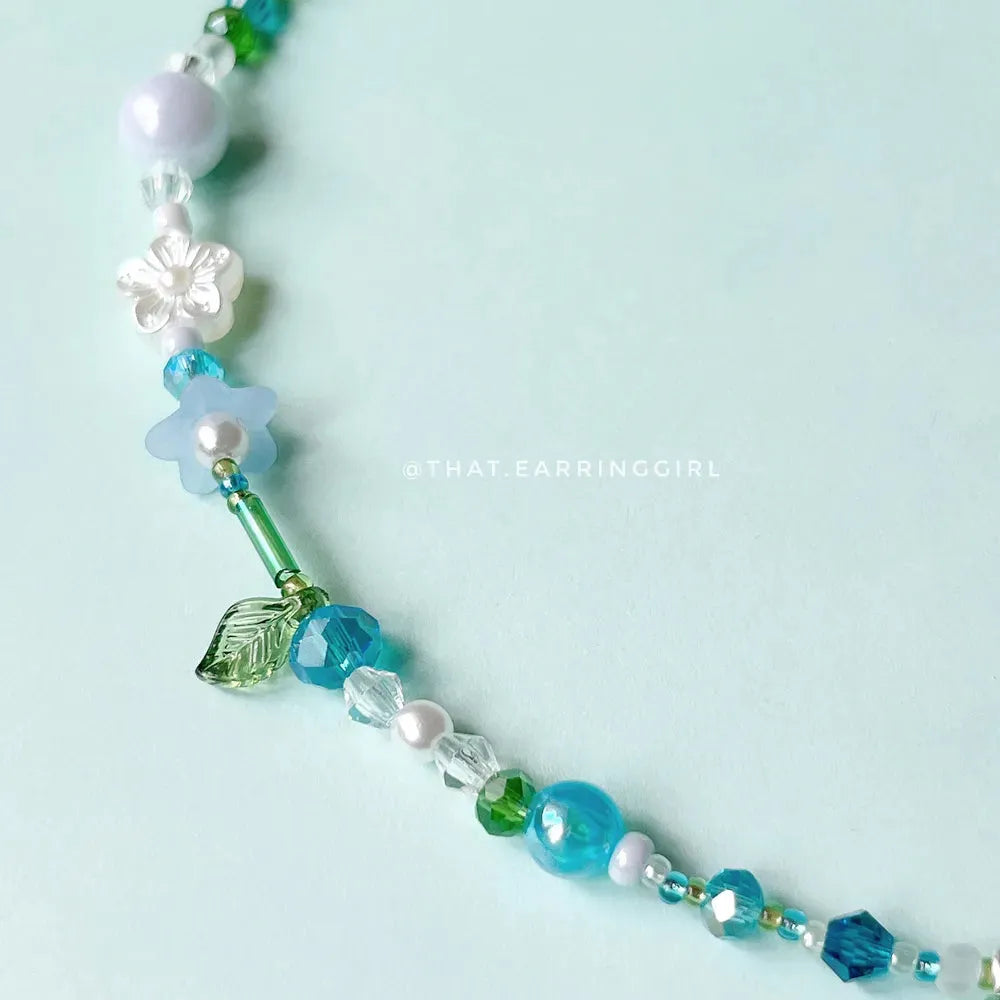 Blueberry Blossom - Handmade Necklace