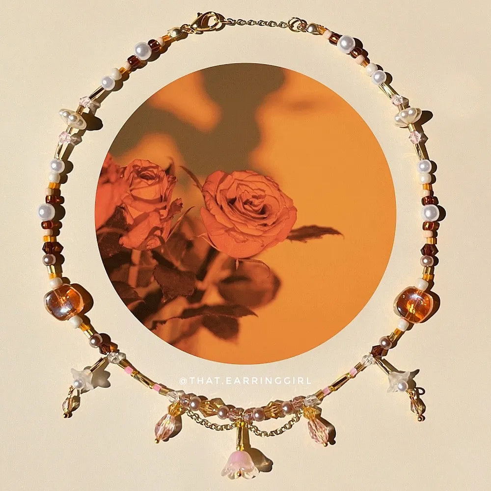 Sunset Blossom - Handmade Necklace