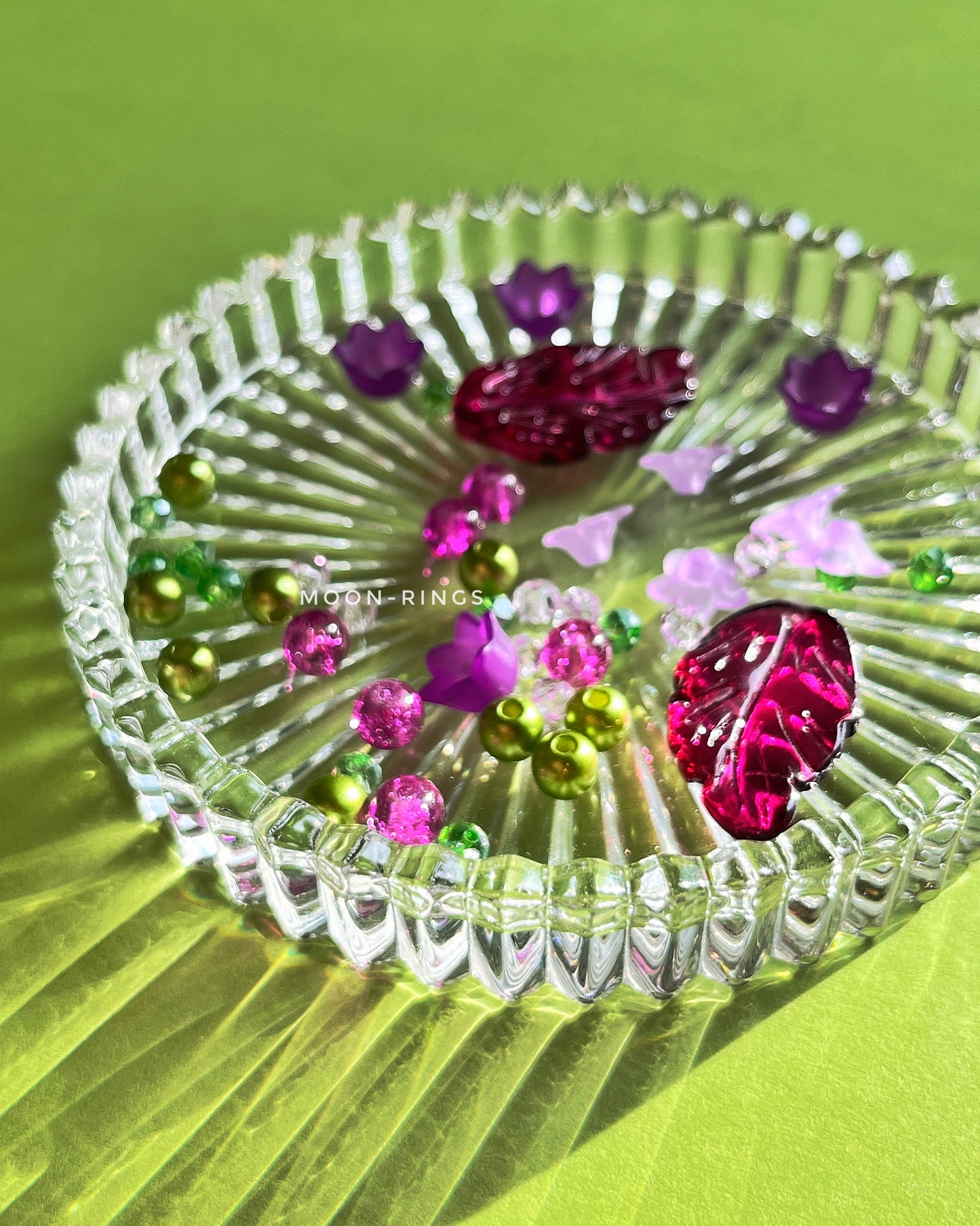 Midnight Magenta Forest - Handmade Earrings