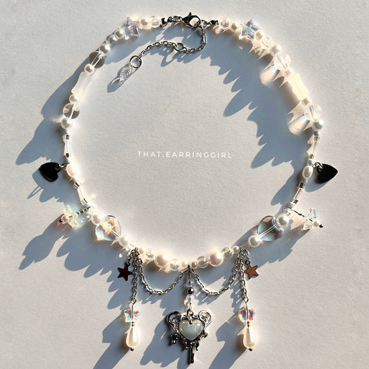 White Heart - Handmade Necklace