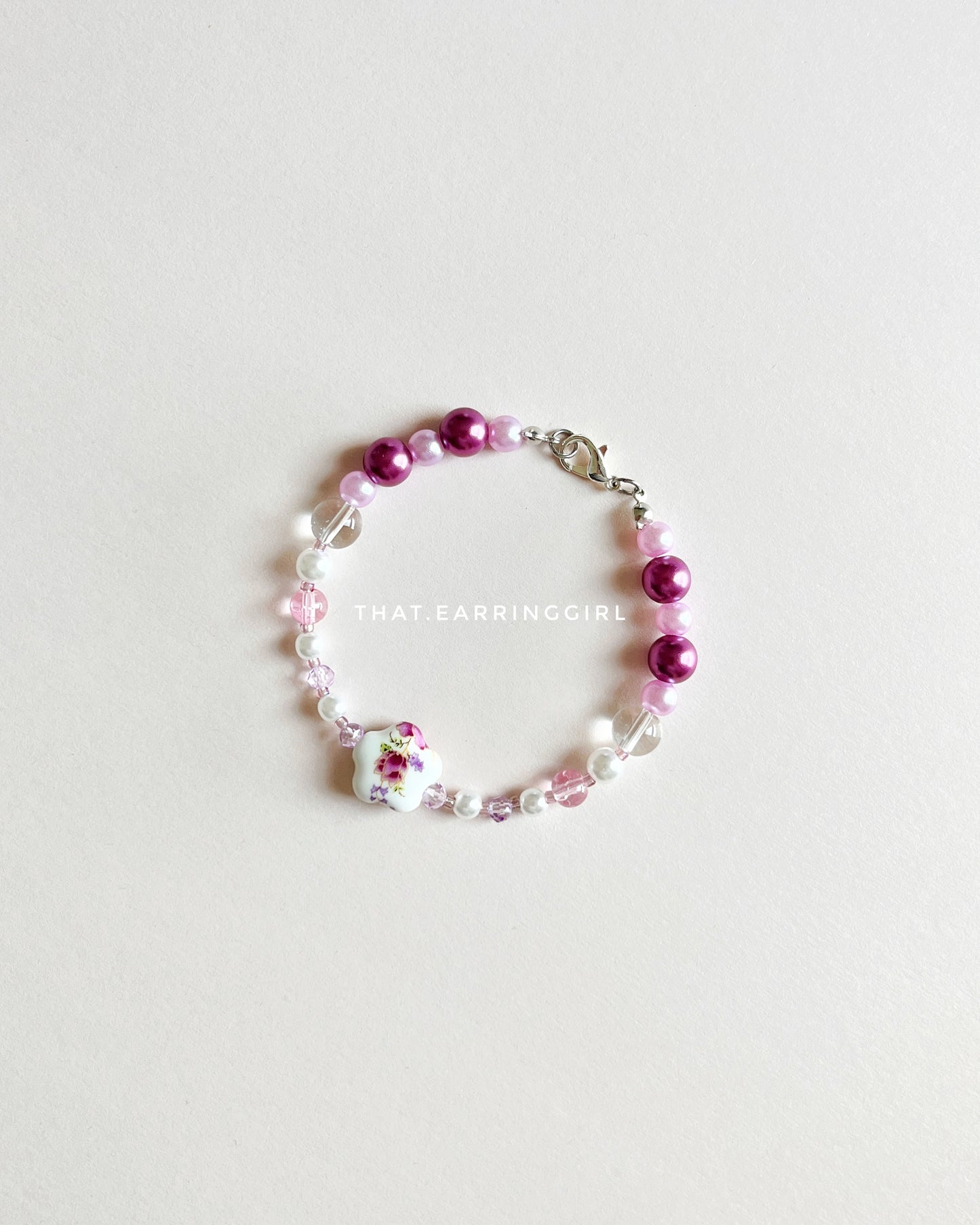 Porcelain Bloom - Handmade Bracelet