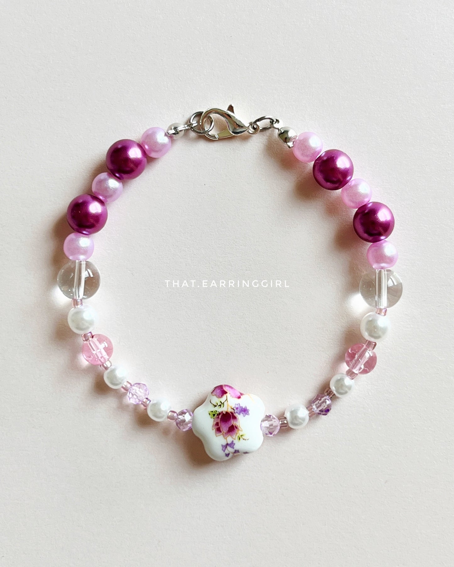 Porcelain Bloom - Handmade Bracelet