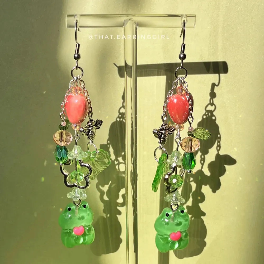 Froggy Friends - Handmade Earrings
