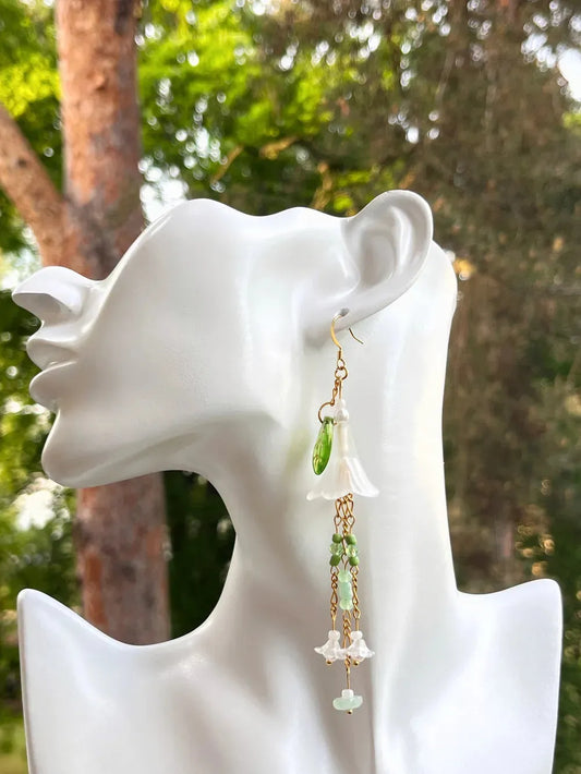 Green Leaf - Handmade Earrings