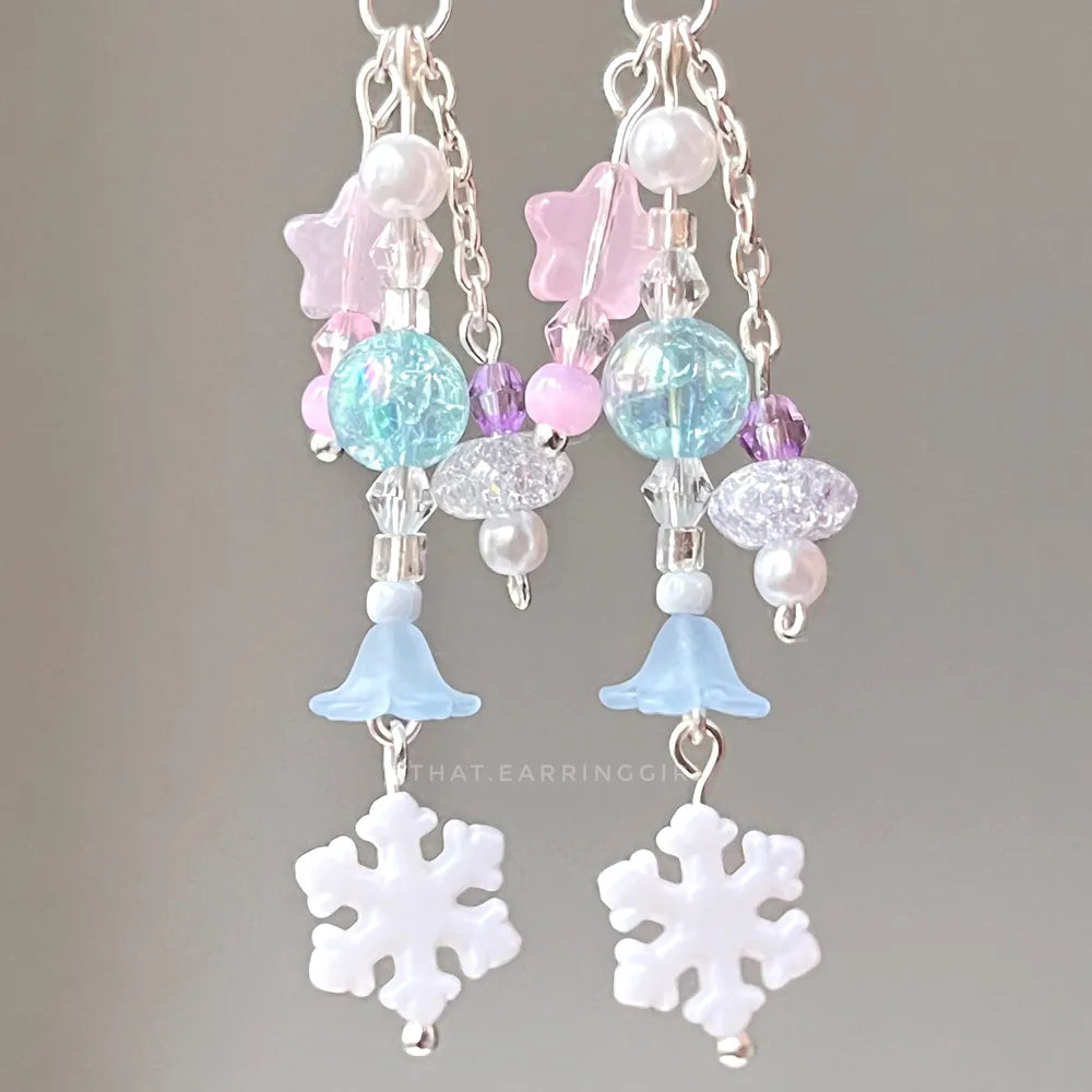Sugar Snow Fairy - Handmade Earrings