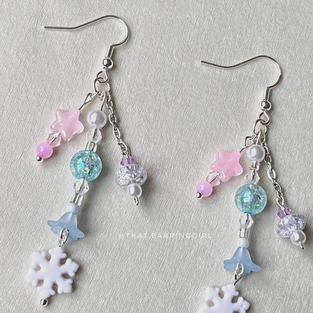 Sugar Snow Fairy - Handmade Earrings