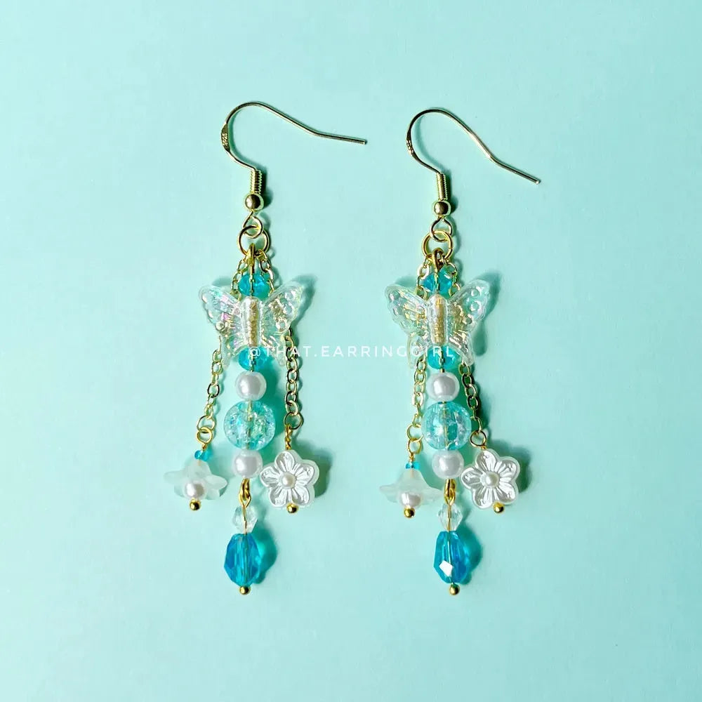 Butterfly in the Sky - Handmade Earrings