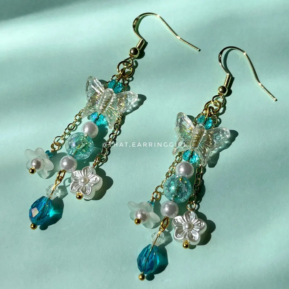 Butterfly in the Sky - Handmade Earrings