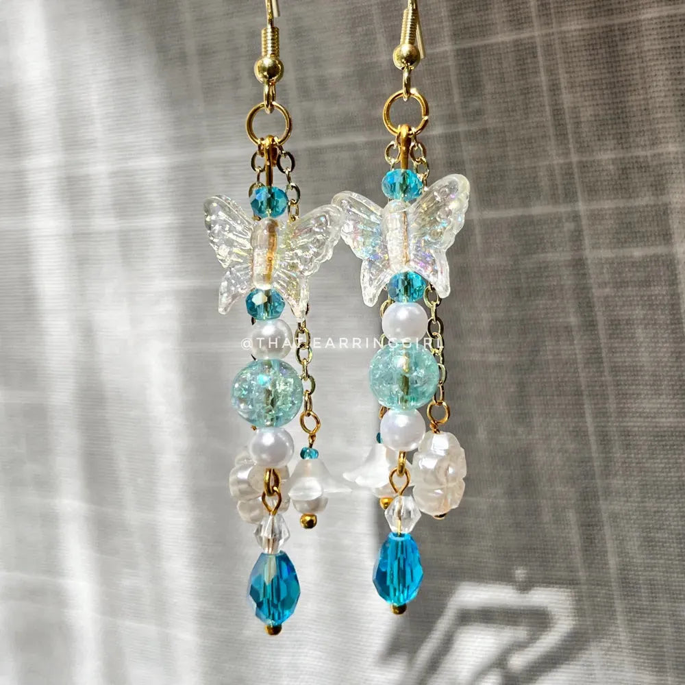 Butterfly in the Sky - Handmade Earrings