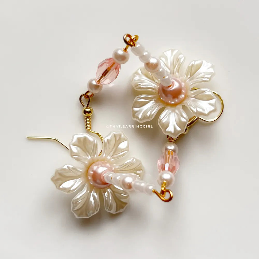 White Lotus - Handmade Earrings