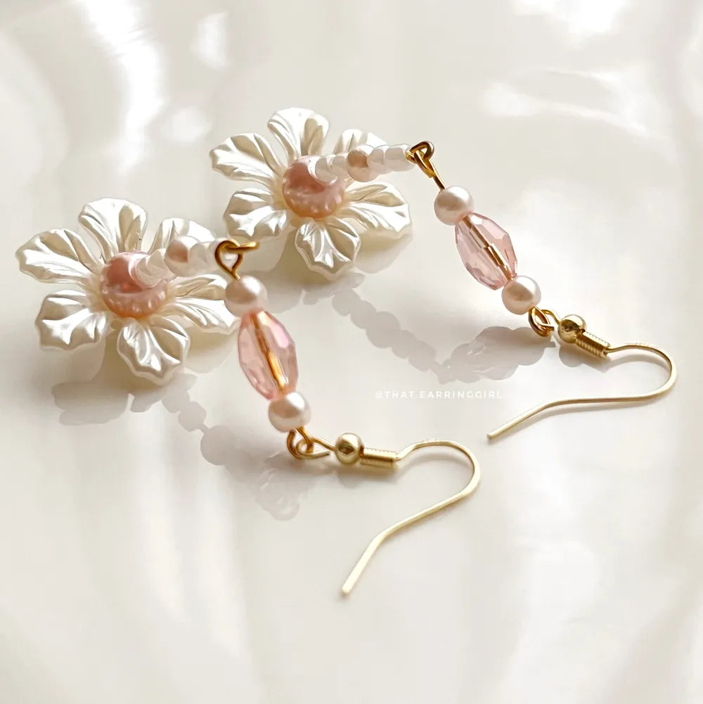 White Lotus - Handmade Earrings