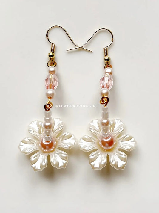 White Lotus - Handmade Earrings