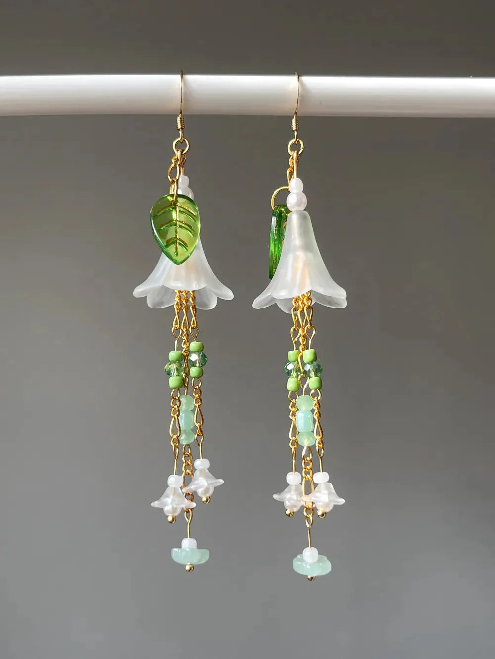 Green Leaf - Handmade Earrings