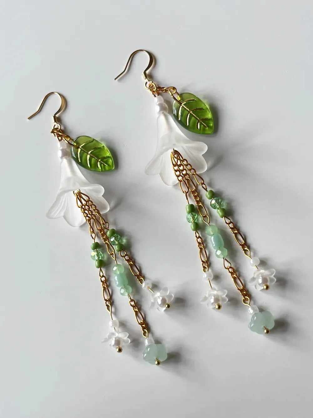 Green Leaf - Handmade Earrings