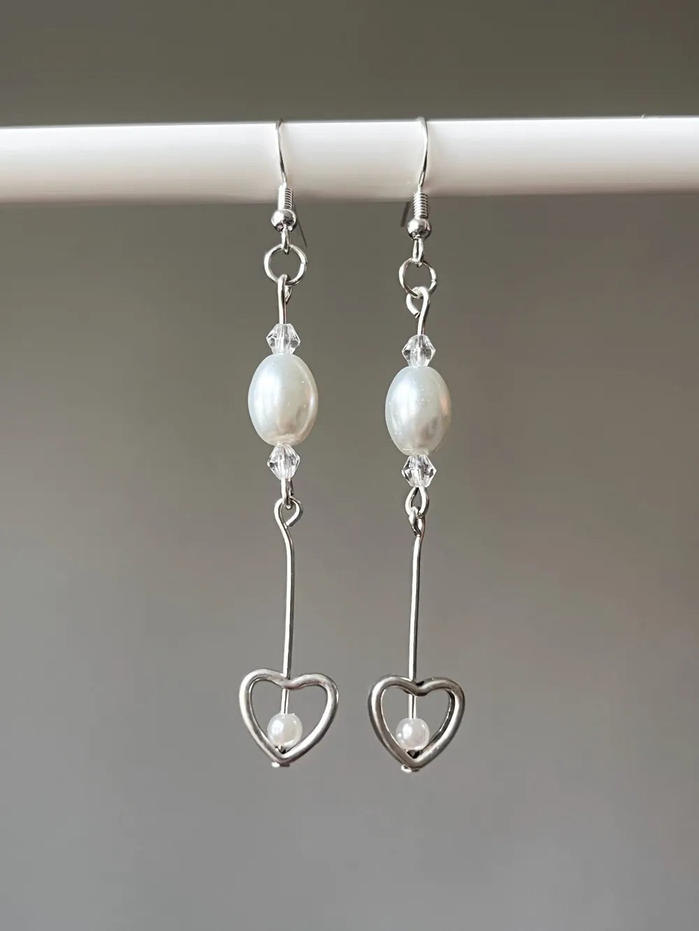 Silver Heart - Handmade Earrings