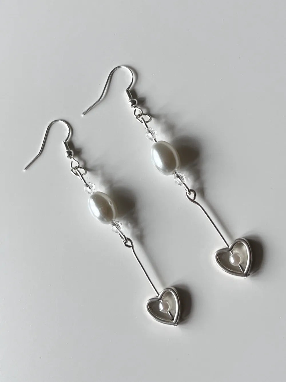 Silver Heart - Handmade Earrings