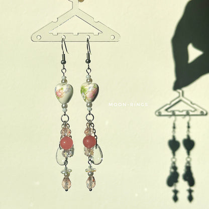 Delicate Blossom Rain - Handmade Earrings