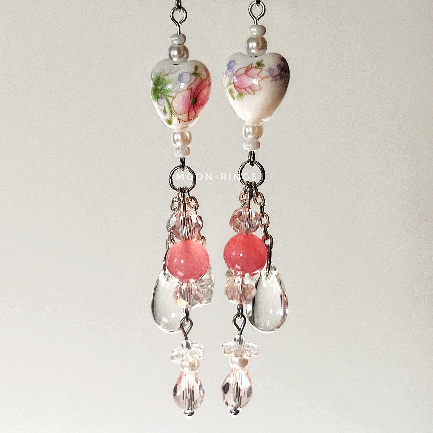 Delicate Blossom Rain - Handmade Earrings