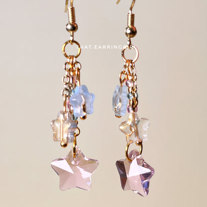 Cotton Candy Galaxy - Handmade Earrings