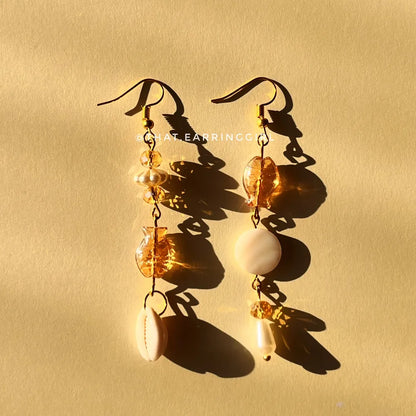 Gold Fish - Handmade Earrings