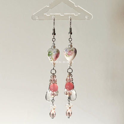 Delicate Blossom Rain - Handmade Earrings