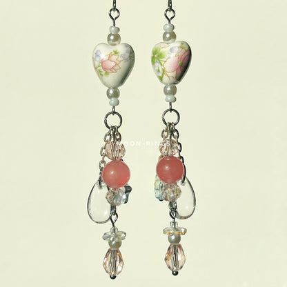 Delicate Blossom Rain - Handmade Earrings