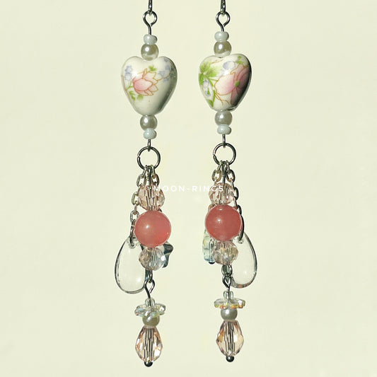 Delicate Blossom Rain - Handmade Earrings