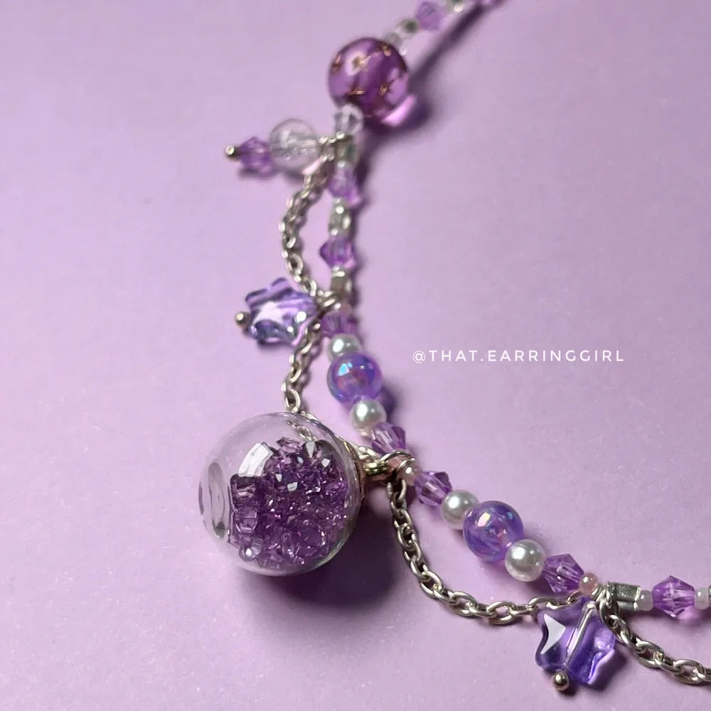 Lavender Stardust - Handmade Necklace