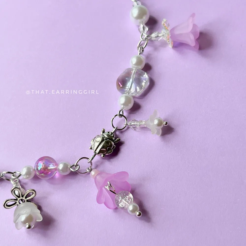 Violet Tear - Handmade Necklace