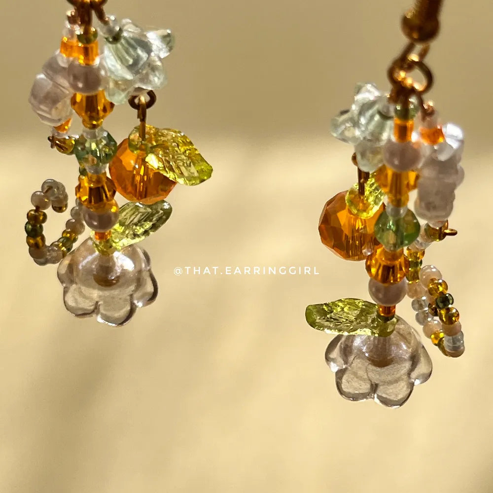 Orange Blossom - Handmade Earrings