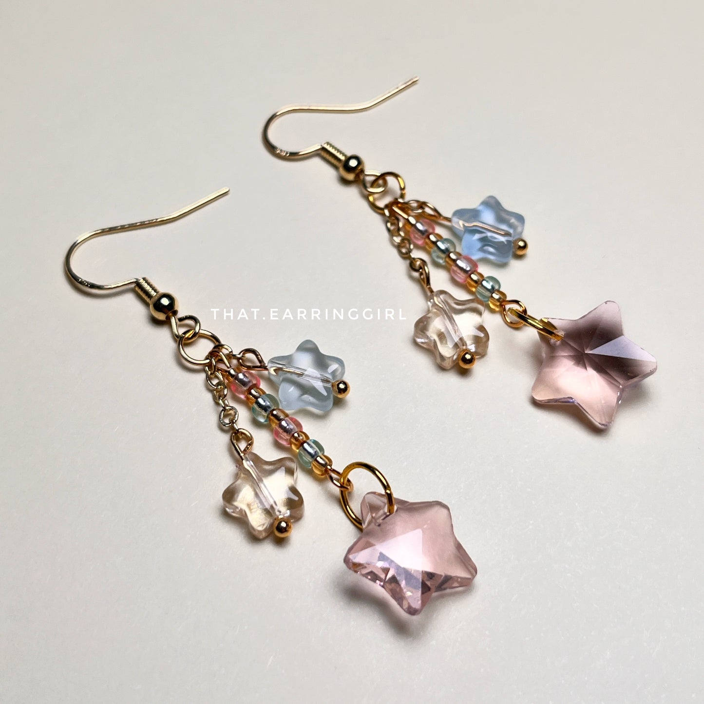 Cotton Candy Galaxy - Handmade Earrings