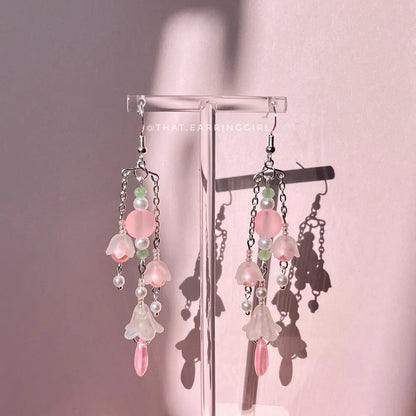 Blooming in Pink - Handmade Earrings