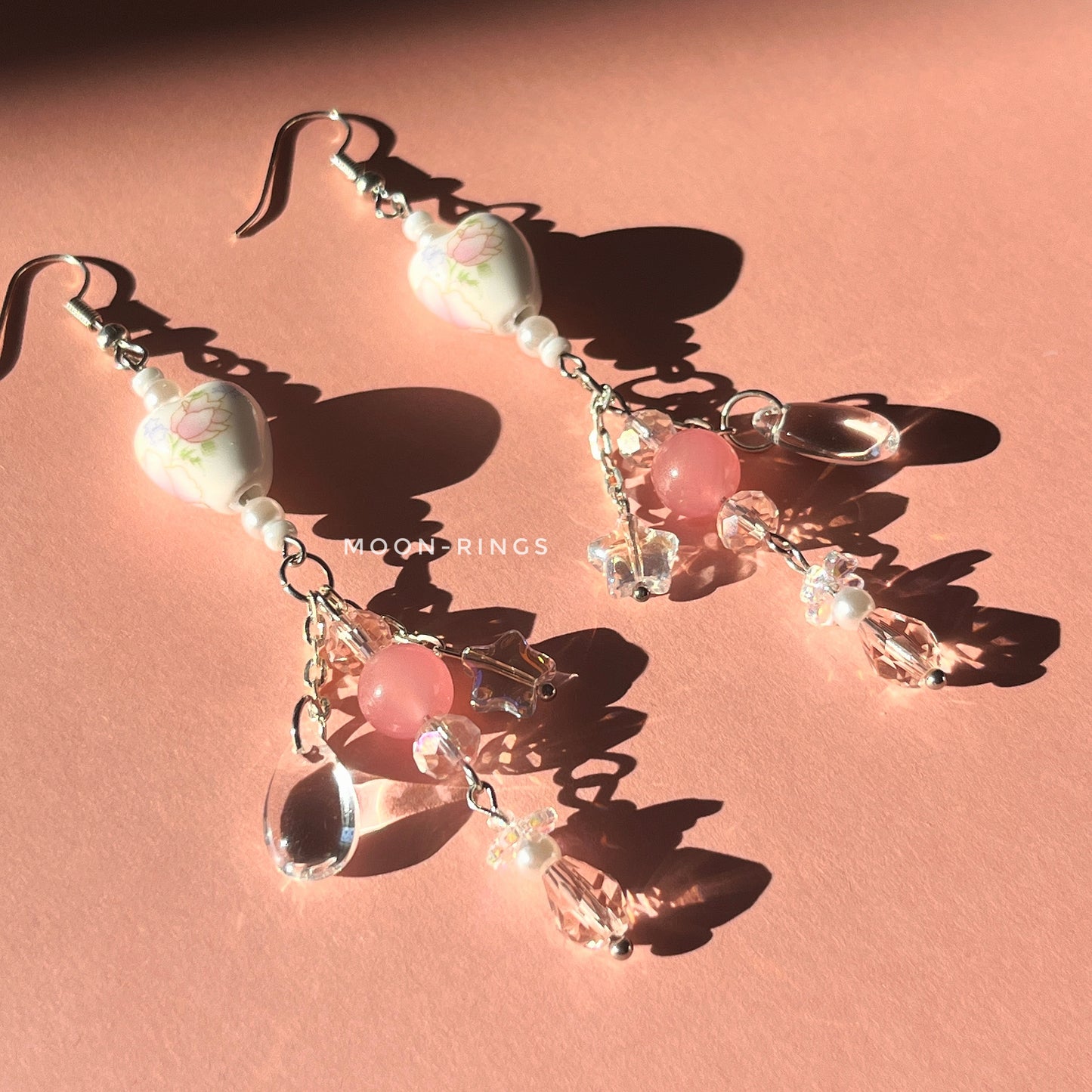 Delicate Blossom Rain - Handmade Earrings