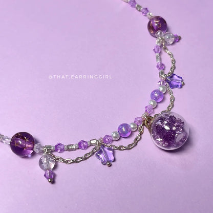 Lavender Stardust - Handmade Necklace