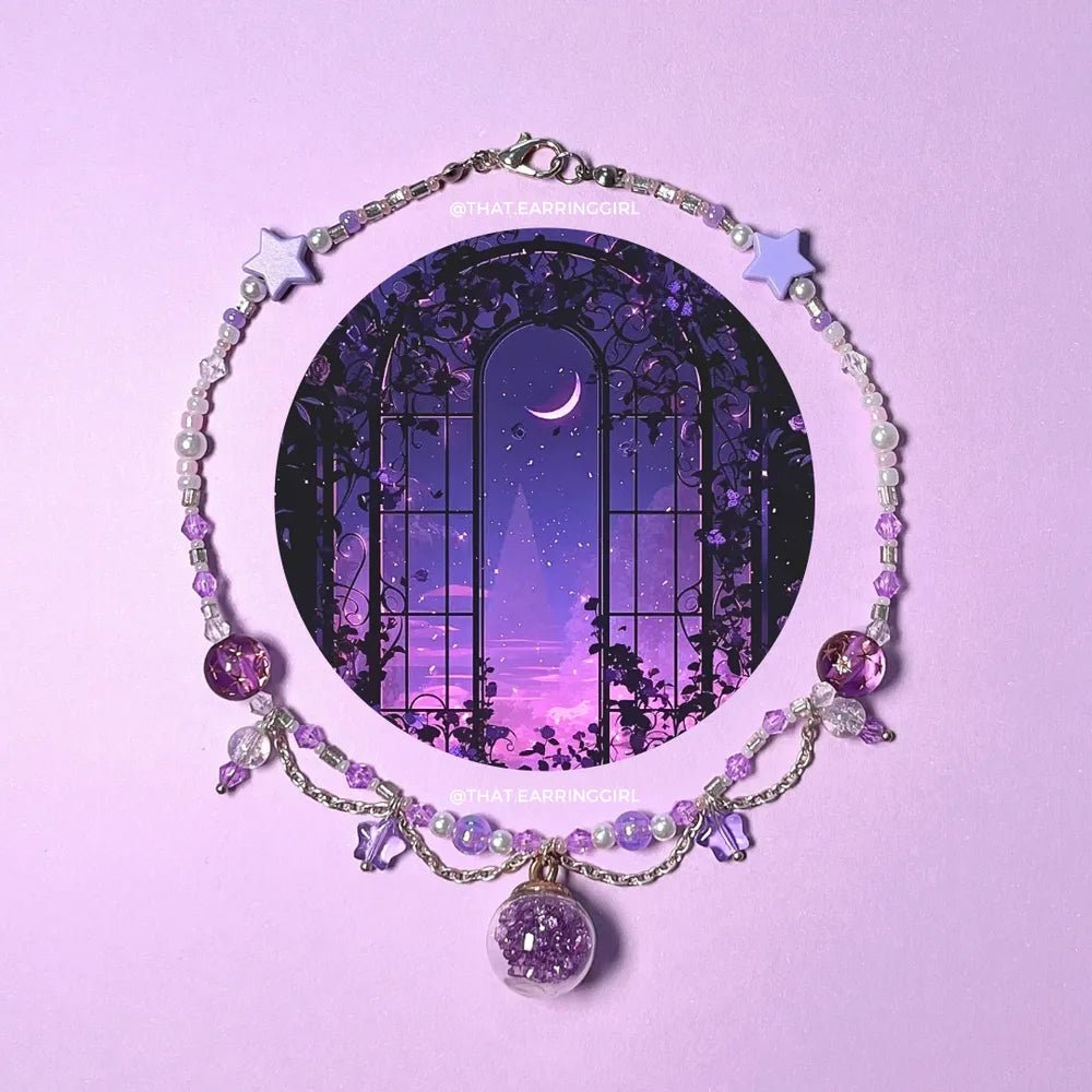 Lavender Stardust - Handmade Necklace