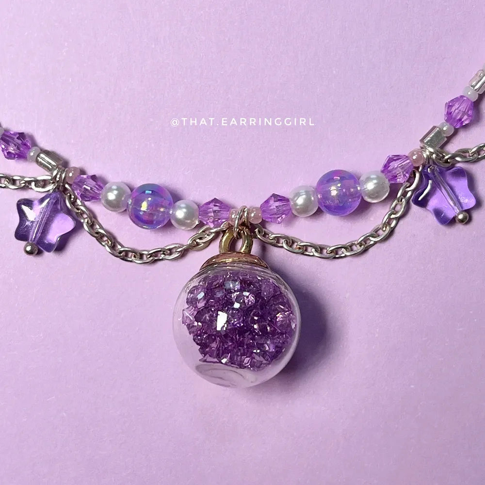 Lavender Stardust - Handmade Necklace