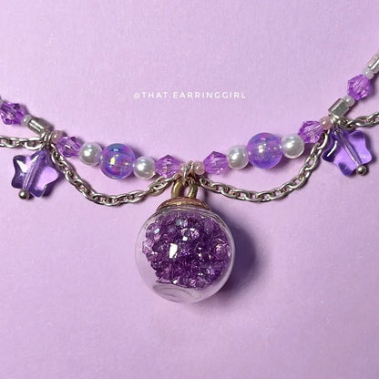 Lavender Stardust - Handmade Necklace