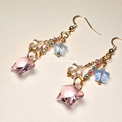 Cotton Candy Galaxy - Handmade Earrings