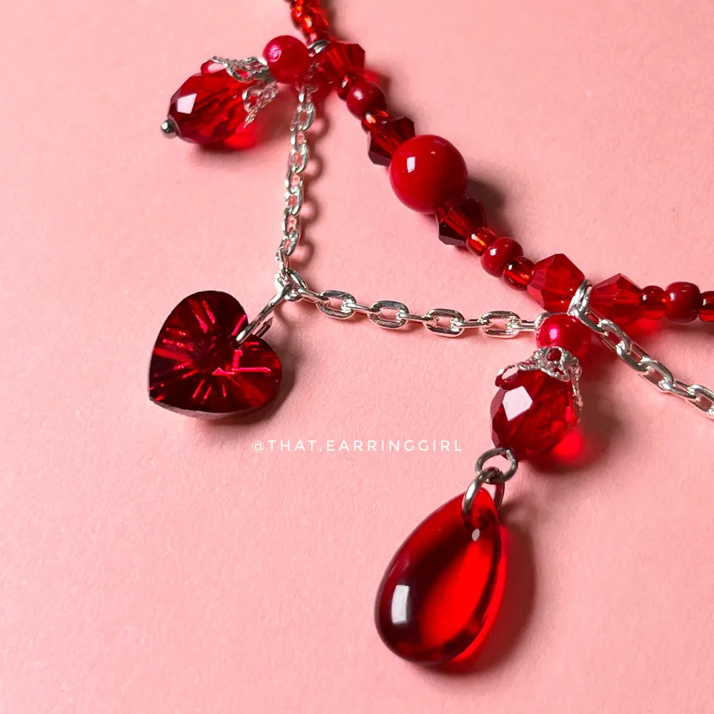 Queen of Hearts - Handmade Necklace